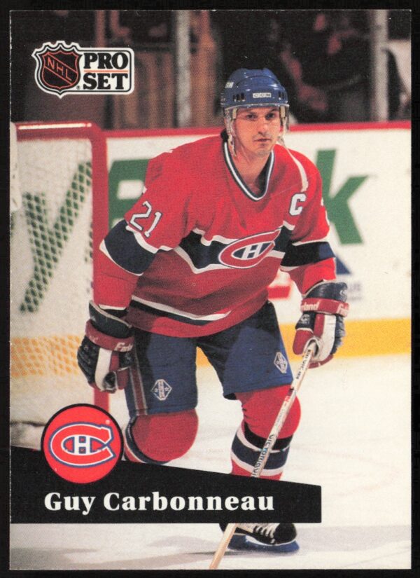 1991-92 Pro Set NHL Guy Carbonneau #130 (Front)