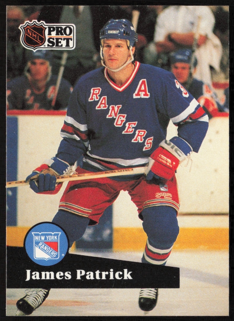 1991-92 Pro Set NHL James Patrick #164 (Front)