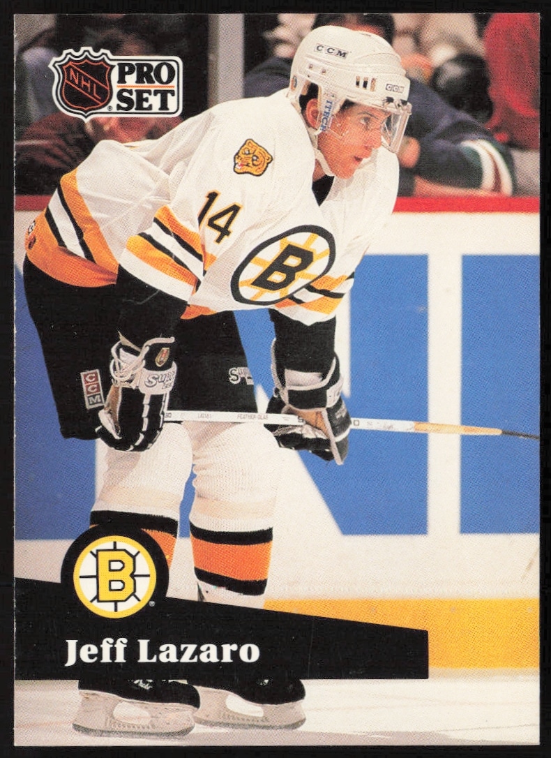1991-92 Pro Set NHL Jeff Lazaro #13 (Front)