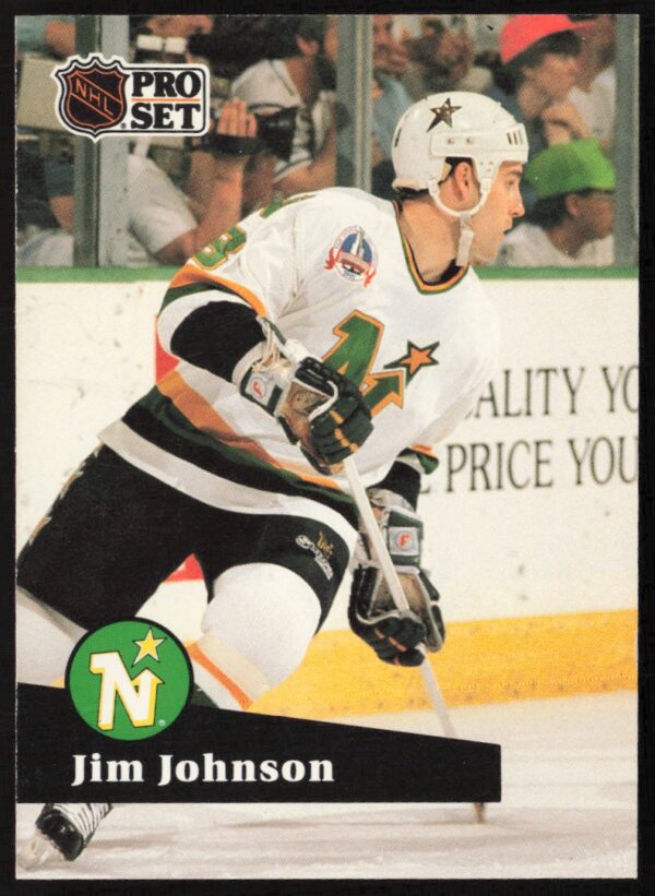1991-92 Pro Set NHL Jim Johnson #116 (Front)