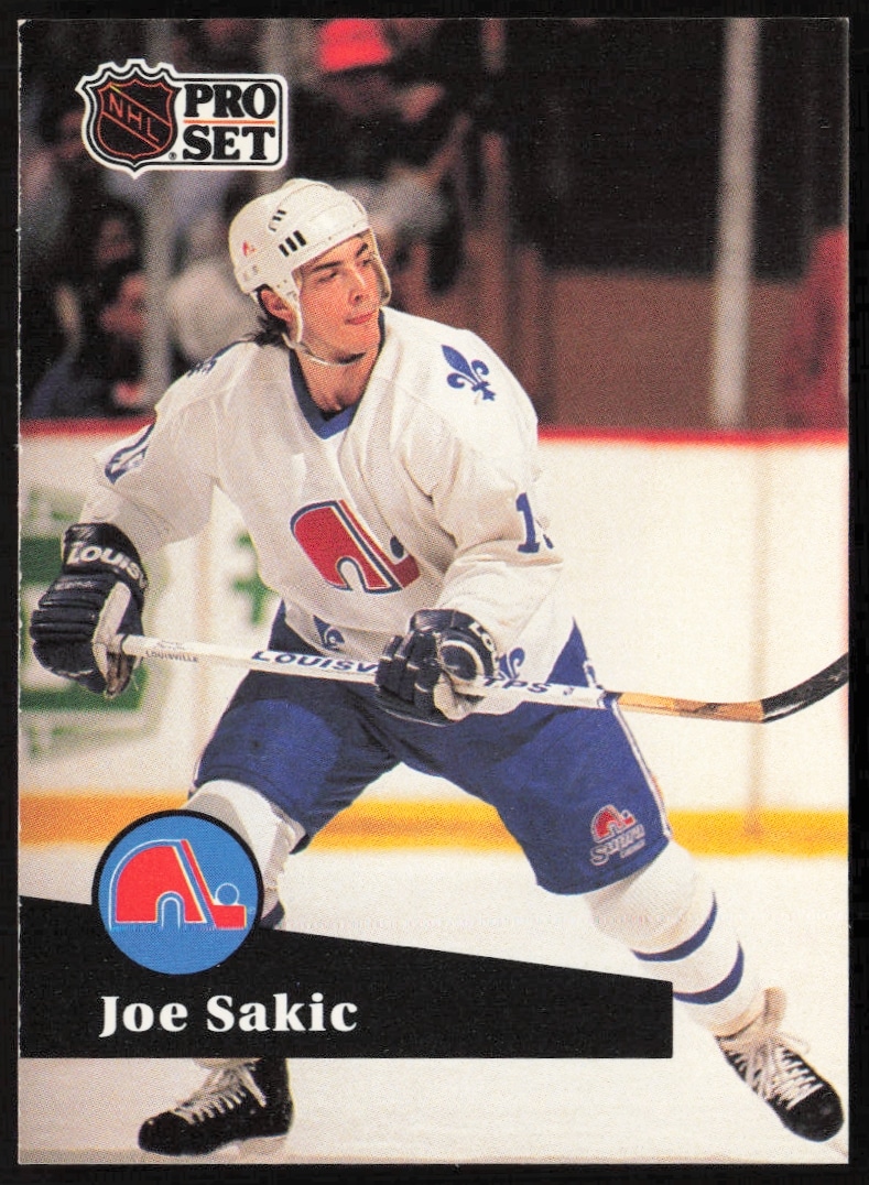 1991-92 Pro Set NHL Joe Sakic #199 (Front)