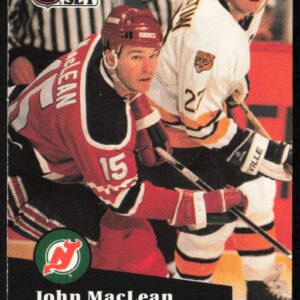 1991-92 Pro Set NHL John MacLean #136 (Front)