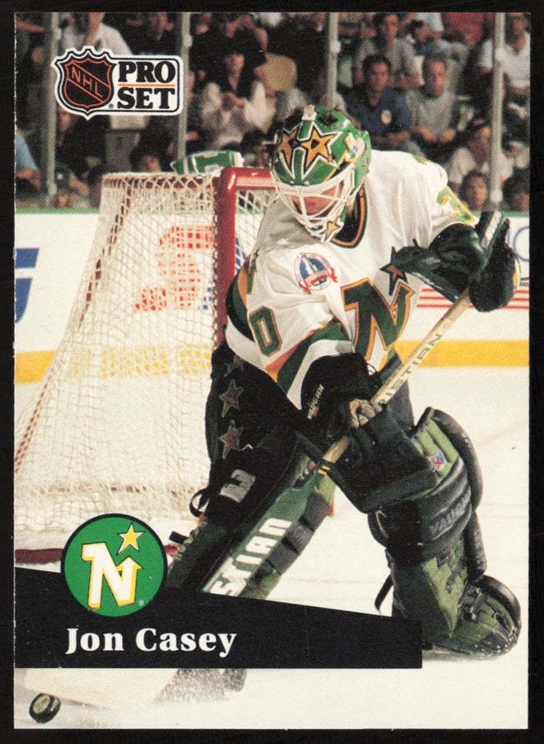 1991-92 Pro Set NHL Jon Casey #111 (Front)