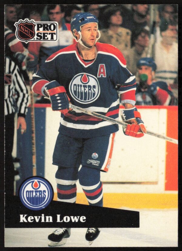 1991-92 Pro Set NHL Kevin Lowe #76 (Front)