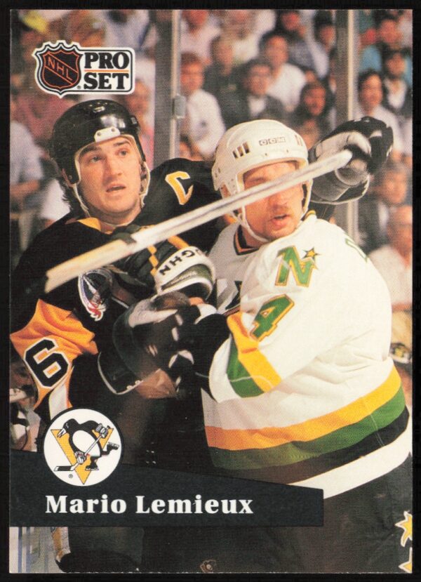 1991-92 Pro Set NHL Mario Lemieux #194 (Front)