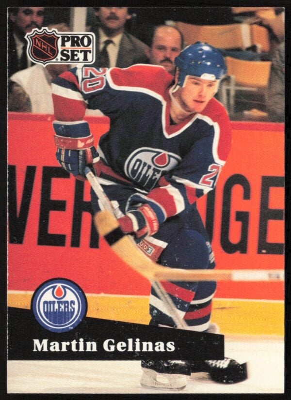 1991-92 Pro Set NHL Martin Gelinas #66 (Front)