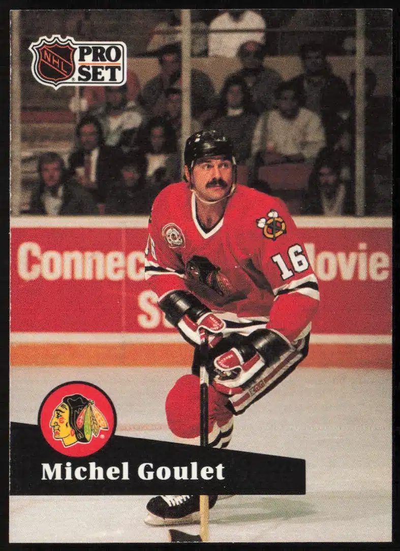 1991-92 Pro Set NHL Michel Goulet #50 (Front)
