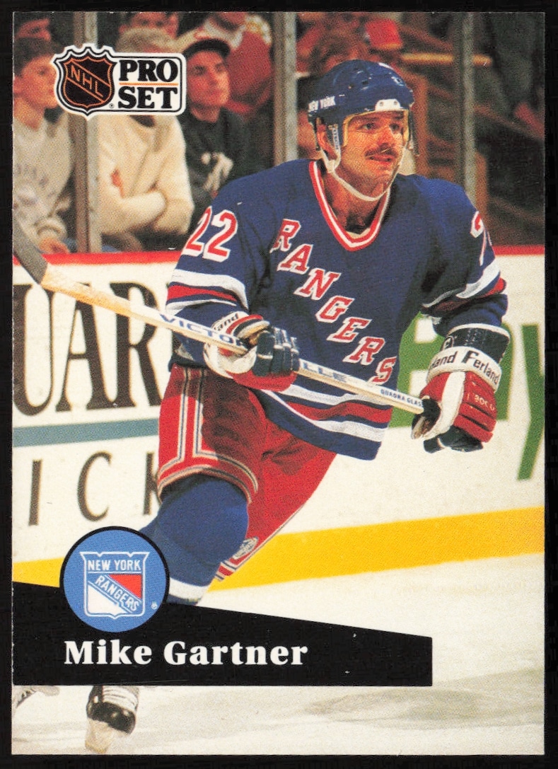 1991-92 Pro Set NHL Mike Gartner #167 (Front)