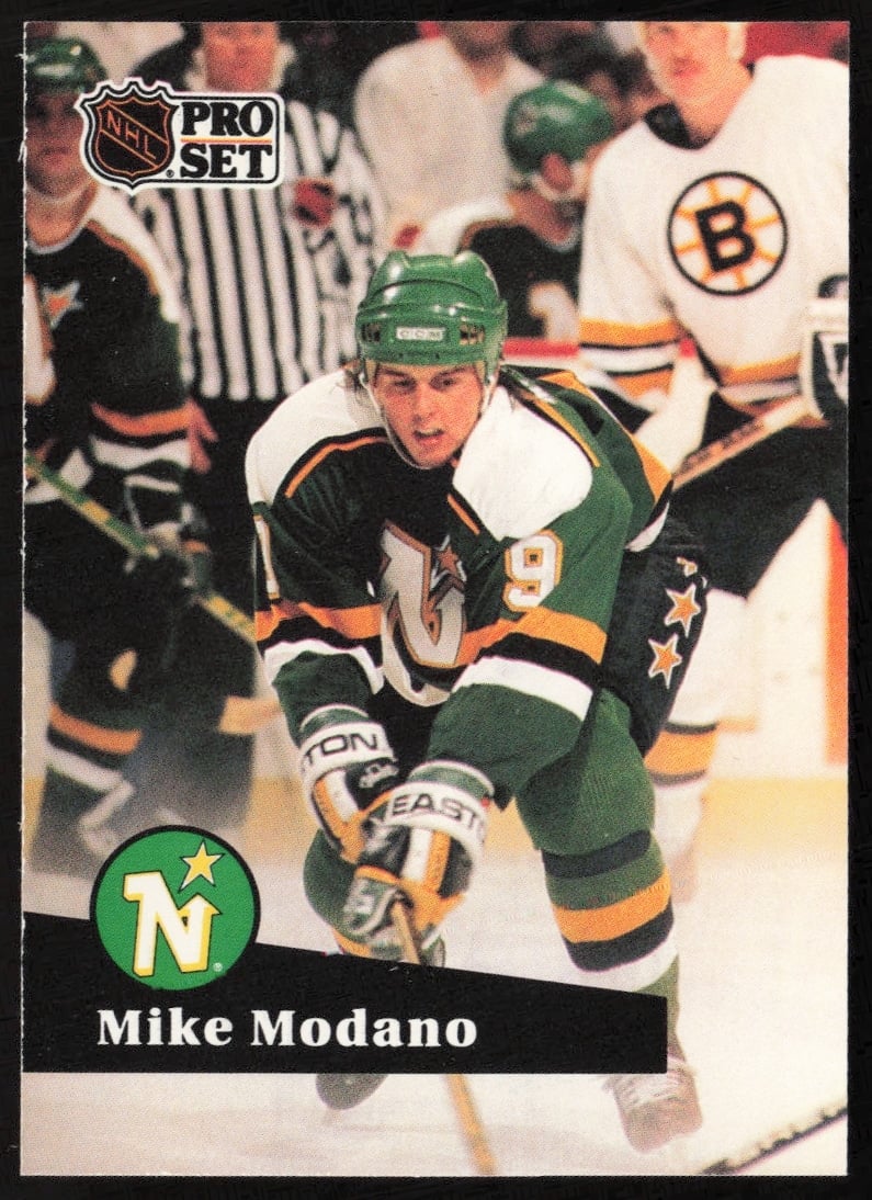 1991-92 Pro Set NHL Mike Modano #105 (Front)