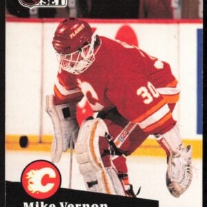 1991-92 Pro Set NHL Mike Vernon #35 (Front)