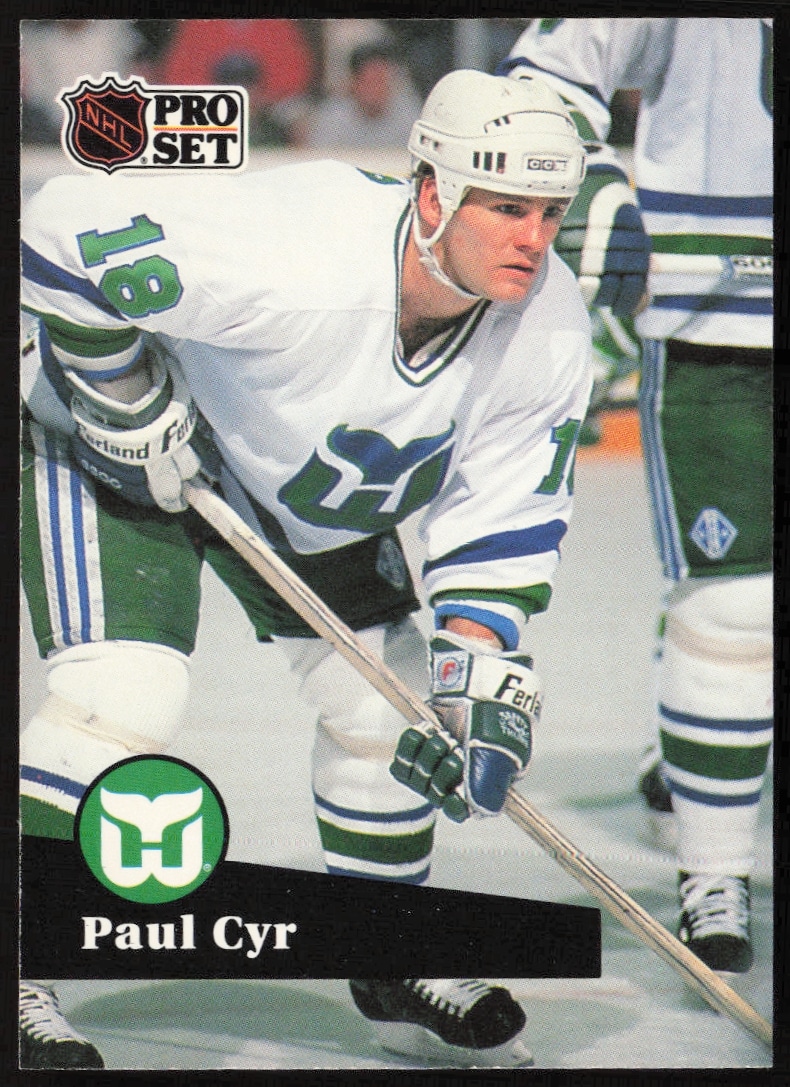 1991-92 Pro Set NHL Paul Cyr #88 (Front)