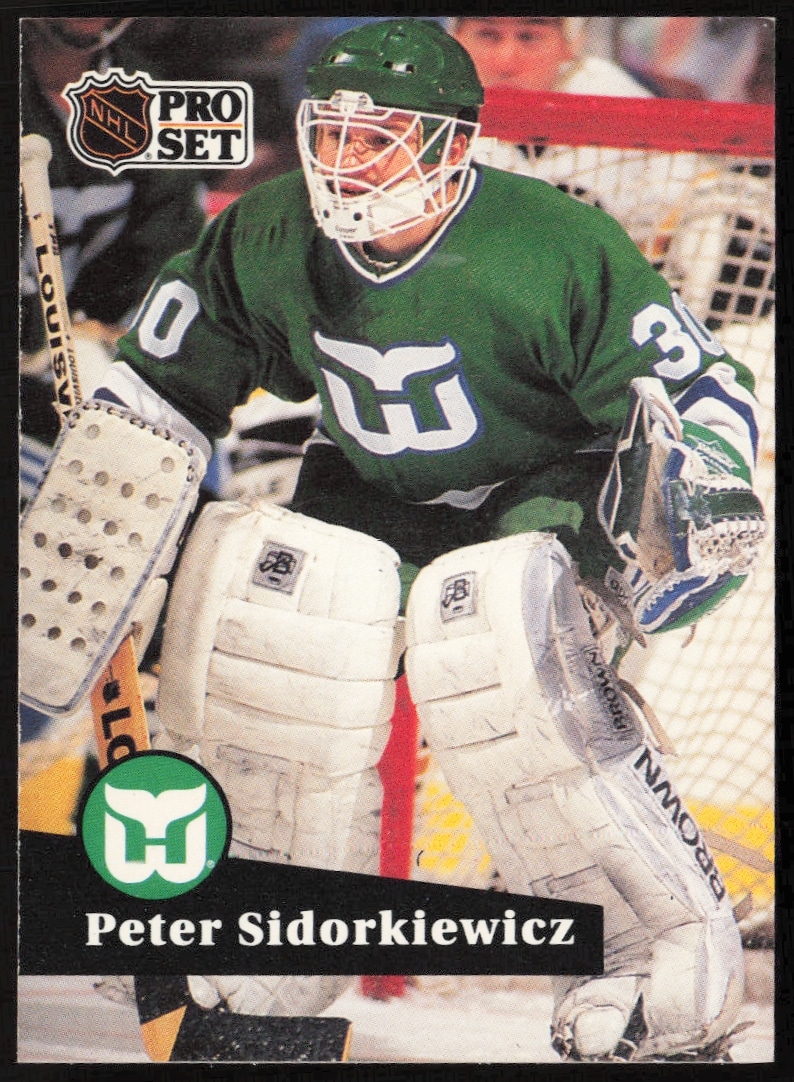 1991-92 Pro Set NHL Peter Sidorkiewicz #90 (Front)