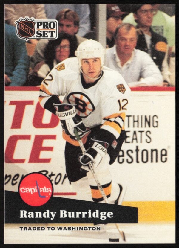 1991-92 Pro Set NHL Randy Burridge #4 (Front)