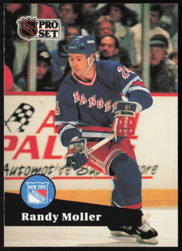 1991-92 Pro Set NHL Randy Moller #163 (Front)