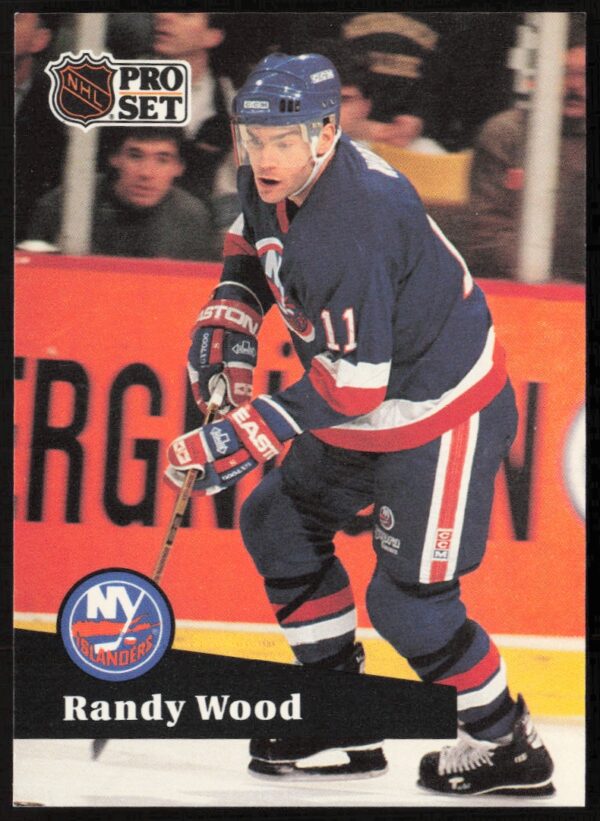 1991-92 Pro Set NHL Randy Wood #151 (Front)