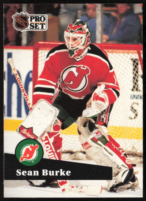 1991-92 Pro Set NHL Sean Burke #132 (Front)