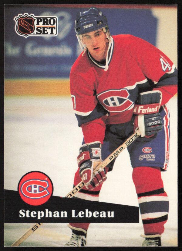 1991-92 Pro Set NHL Stephan Lebeau #120 (Front)