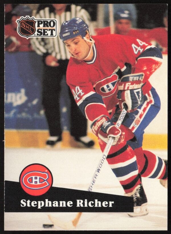 1991-92 Pro Set NHL Stephane Richer #122 (Front)