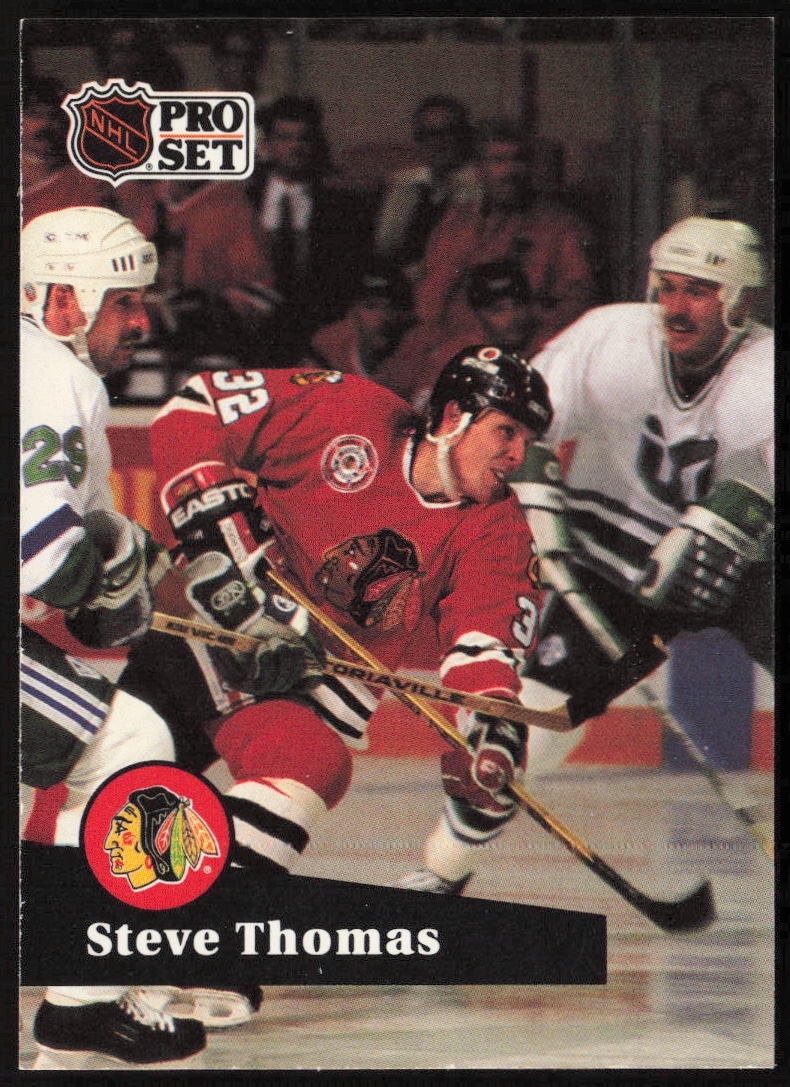 1991-92 Pro Set NHL Steve Thomas #45 (Front)