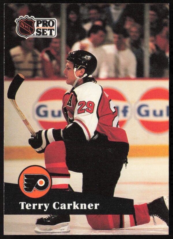 1991-92 Pro Set NHL Terry Carkner #173 (Front)