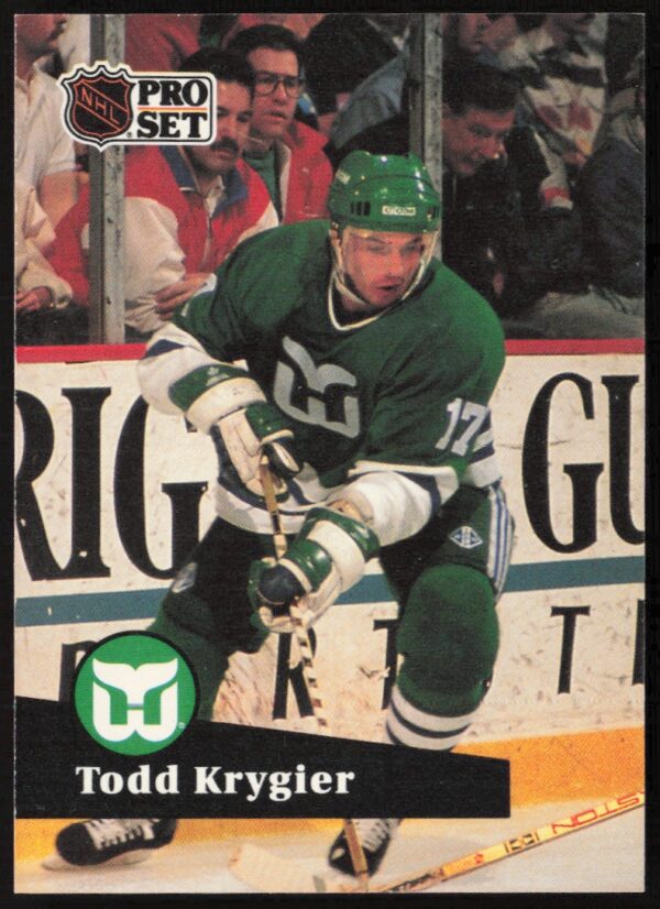 1991-92 Pro Set NHL Todd Krygier #83 (Front)