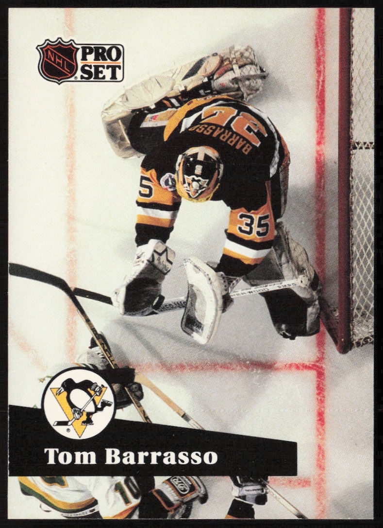 1991-92 Pro Set NHL Tom Barrasso #186 (Front)