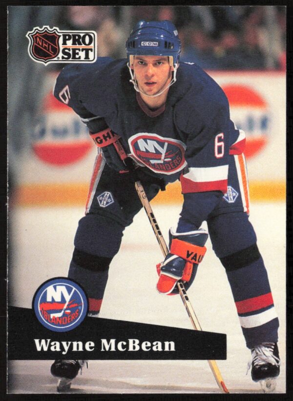 1991-92 Pro Set NHL Wayne McBean #144 (Front)