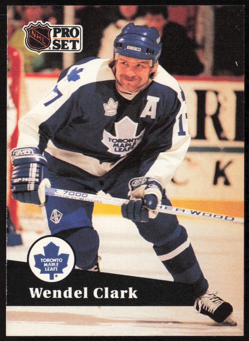 1991-92 Pro Set NHL Wendel Clark #225 (Front)