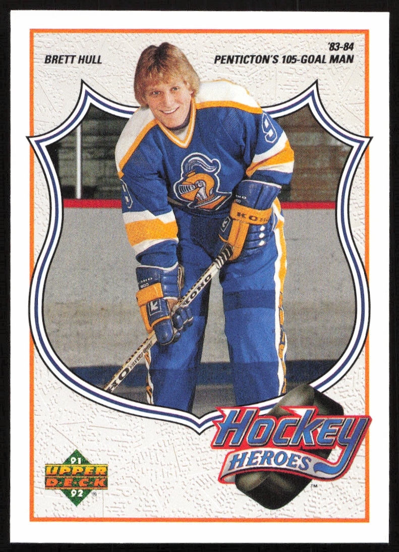 1991-92 Upper Deck Brett Hull Hockey Heroes #1 (Front)