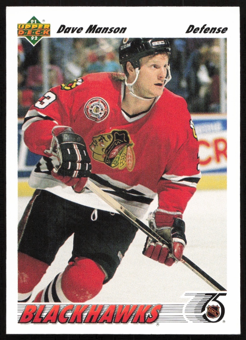 1991-92 Upper Deck Dave Manson #280 (Front)