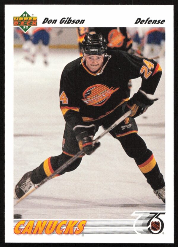 1991-92 Upper Deck Don Gibson #495 (Front)