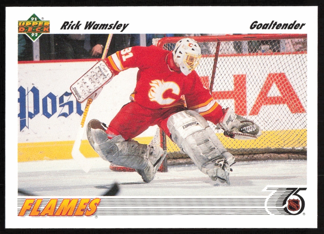 1991-92 Upper Deck Rick Wamsley #130 (Front)