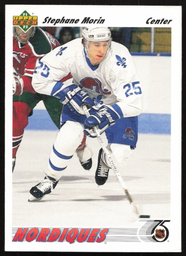 1991-92 Upper Deck Stephane Morin #433 (Front)