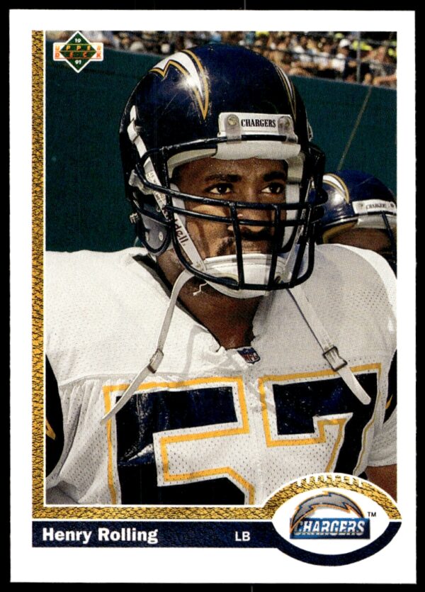 1991 Upper Deck Henry Rolling #593 (Front)