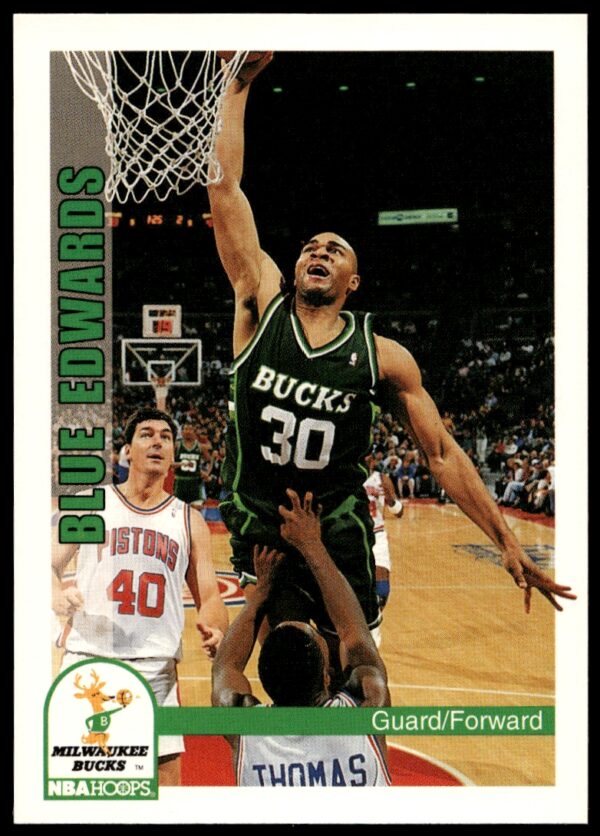 1992-93 NBA Hoops Blue Edwards #417 (Front)