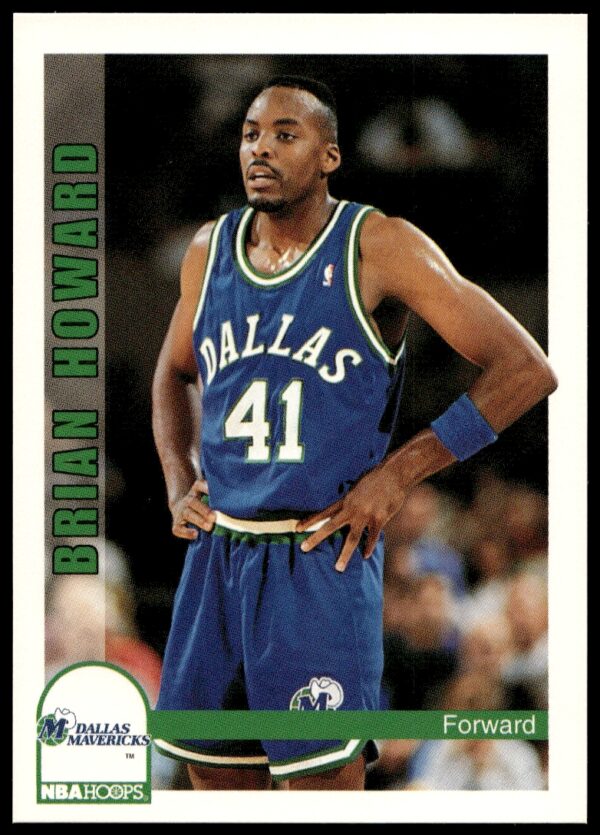 1992-93 NBA Hoops Brian Howard #371 (Front)