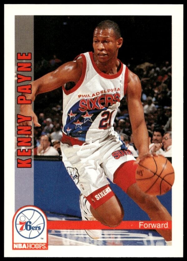 1992-93 NBA Hoops Kenny Payne #447 (Front)