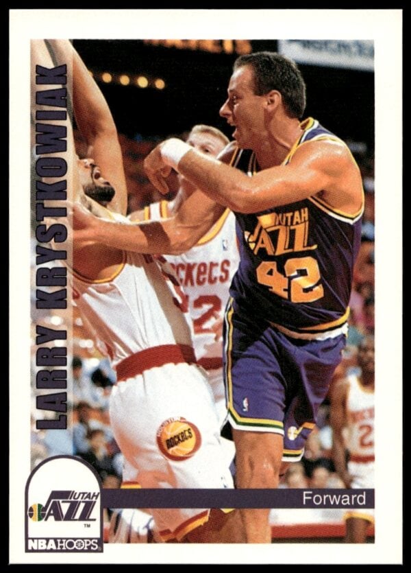 1992-93 NBA Hoops Larry Krystkowiak #475 (Front)