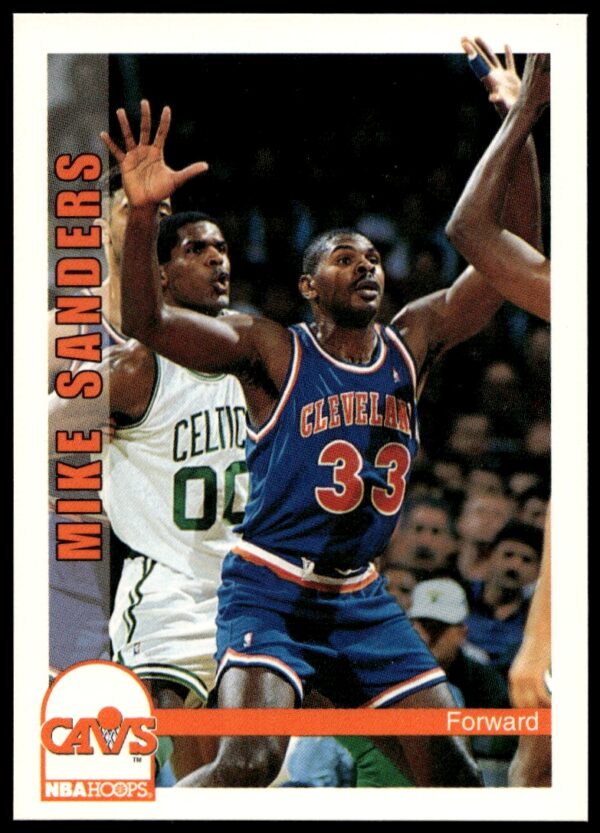 1992-93 NBA Hoops Mike Sanders #368 (Front)