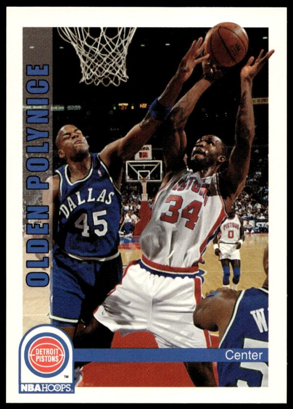 1992-93 NBA Hoops Olden Polynice #383 (Front)