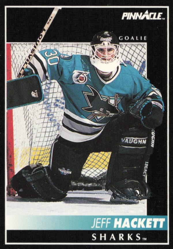 1992-93 Pinnacle Jeff Hackett #105 (Front)