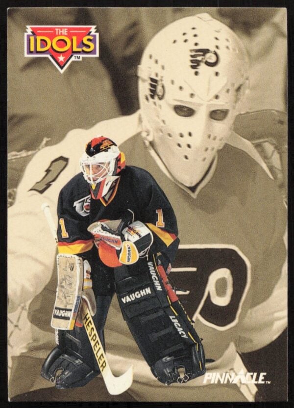 1992-93 Pinnacle Kirk McLean / Bernie Parent The Idols #246 (Front)