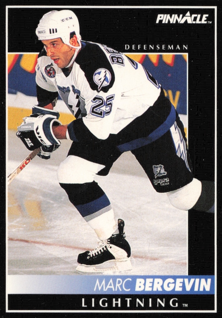 1992-93 Pinnacle Marc Bergevin #385 (Front)