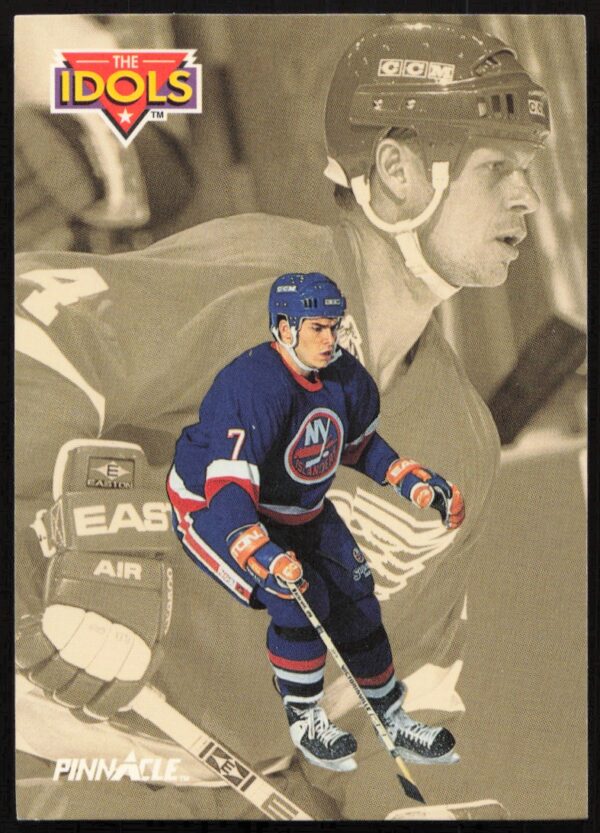 1992-93 Pinnacle Scott Lachance / Mark Howe The Idols #244 (Front)