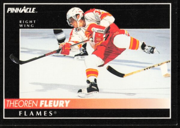 1992-93 Pinnacle Theoren Fleury #125 (Front)