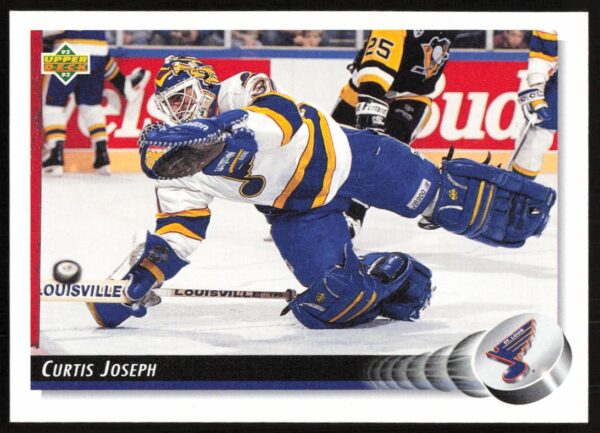 1992-93 Upper Deck Curtis Joseph #186 (Front)