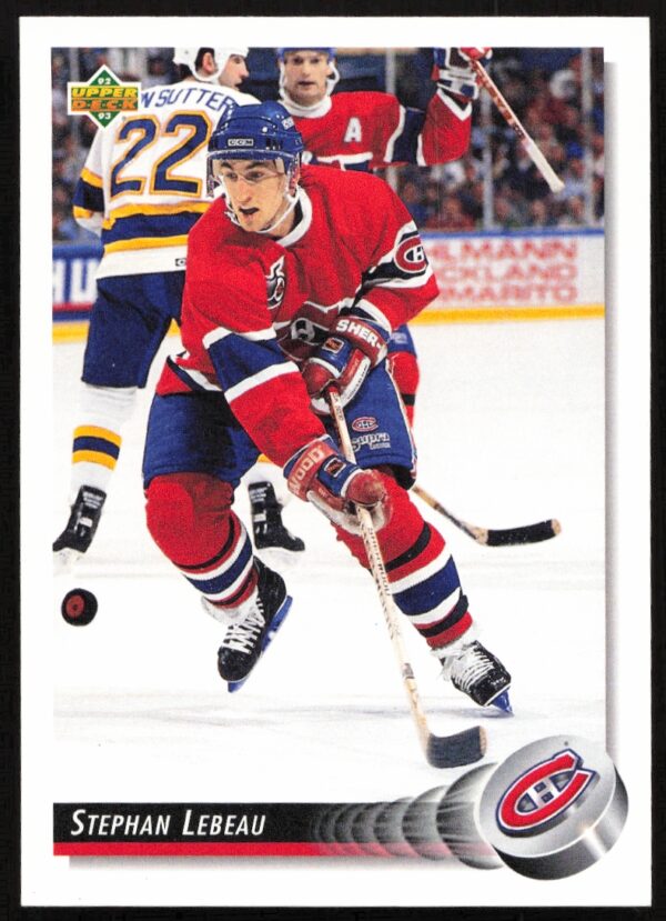 1992-93 Upper Deck Stephan Lebeau #213 (Front)