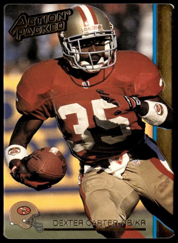 1992 Action Packed Dexter Carter #245 (Front)