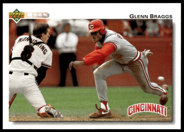 1992 Upper Deck Glenn Braggs #341 (Front)