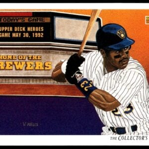 1992 Upper Deck Greg Vaughn Checklist #97 (Front)